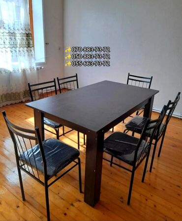 kafe üçün stol stul: Mətbəx üçün, Qonaq otağı üçün, Yeni, Açılmayan, Dördbucaq masa, Azərbaycan