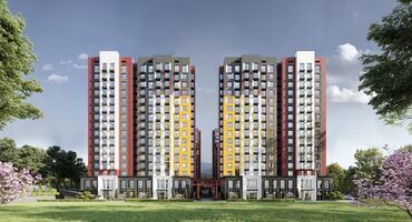 суточный квартира бишкек политех: 1 комната, 48 м², Элитка, 10 этаж, ПСО (под самоотделку)