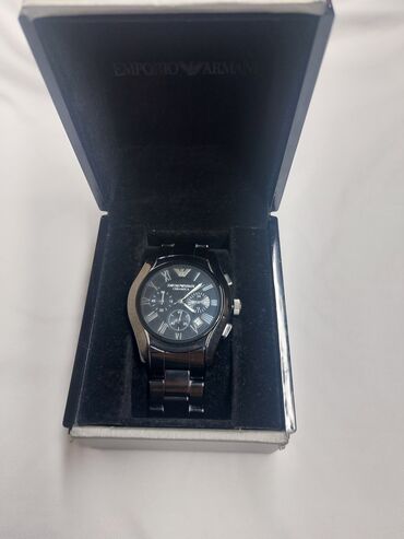 gün eynekleri: Qol saatı, Emporio Armani, rəng - Qara