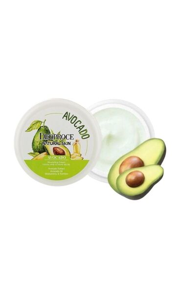 работа косметика: Deoproce Natural Skin Avocado Nourishing Cream работает на устранение
