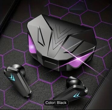 Səs gücləndiriciləri: Yeni Simsiz (Bluetooth) Qulaqcıqlar, rəng - Qara
