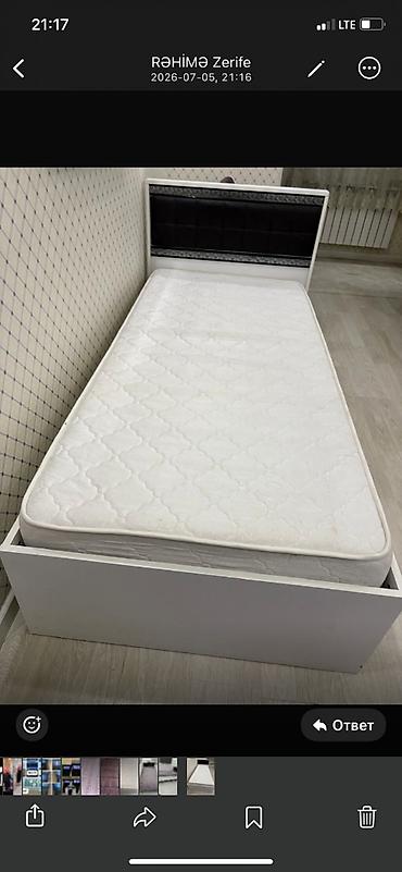Çarpayılar: İşlənmiş, Təknəfərlik çarpayı, Bazasız, Matras ilə, Siyirməsiz, Türkiyə — 1