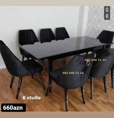 Uşaq və gənc otağı üçün dəstlər: Qonaq otağı üçün, Yeni, 8 stul