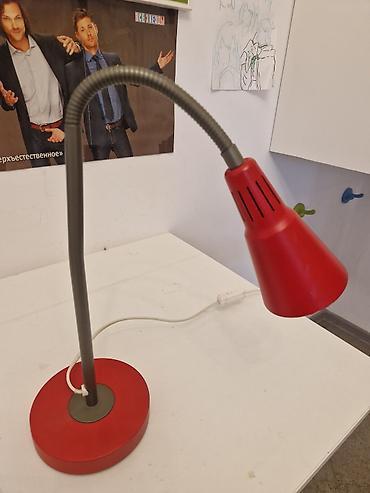 Внутренняя отделка: Настольная лампа IKEA с гибкой штангой - Цвет: красный плафон и — 2