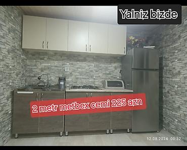 Mətbəx mebeli: N1 olaraq Yalniz bizde‼️ 2 metr metbex mebeli anbar qiymetine 225 AzN — 25