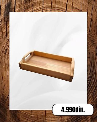 Tacne: Drveni poslužavnici – ručni rad - Materijal: puno drvo (masiv), sa — 3