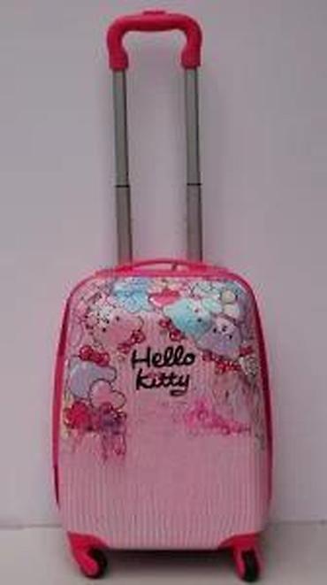 Putni koferi i torbe: Set kofera Hello Kitty – 2 kom - Dizajn: roze sa motivima Hello — 24