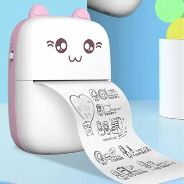 Mobil telefonlar üçün digər aksesuarlar: Mini printer bir iki defe istifade edilib, istediyiniz şekli yazını ağ
