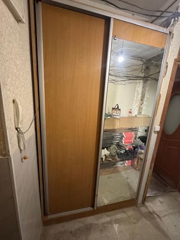шкаф распашной: Шкаф купе, Б/у, С зеркалом, Другой материал