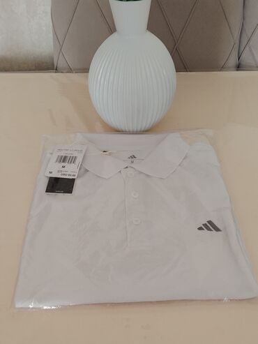 ag koynekler: Мужское поло, Adidas, M (EU 38), цвет - Белый