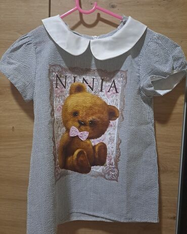 teksas košulja: Ninia, Komplet: Majica, Košulja, Suknja, 140-146