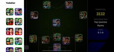 Ford: EFootball mobil oyunu üçün güclü hesab/squad - Kollektiv Güc: 3132 -