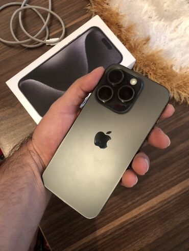 usb card: IPhone 15 Pro, 256 GB, Black Titanium, Face ID