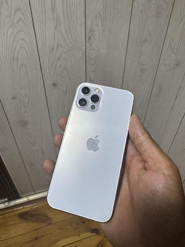 IPhone 12 Pro, Б/у, 128 ГБ, Серебристый, Защитное стекло, Чехол, 93 %