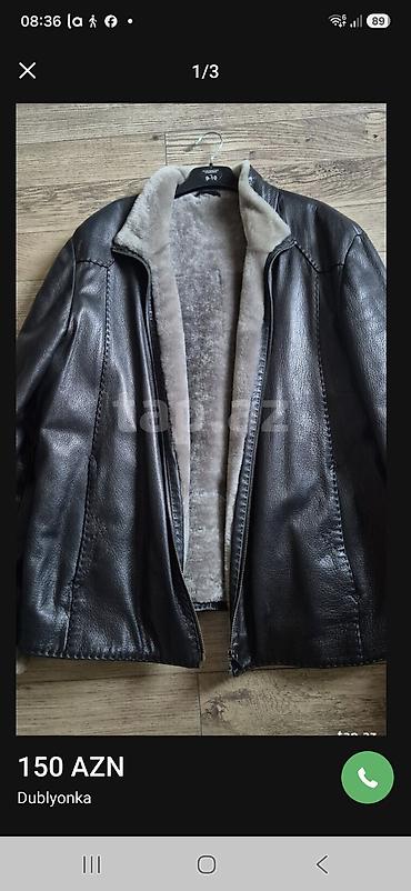 Bolero Leather & Fur kişi dublyonkası - Model: klassik düzbucaq