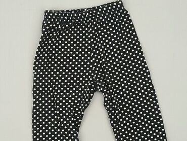 legginsy woskowane czarne: Legginsy, 0-3 m, stan - Bardzo dobry