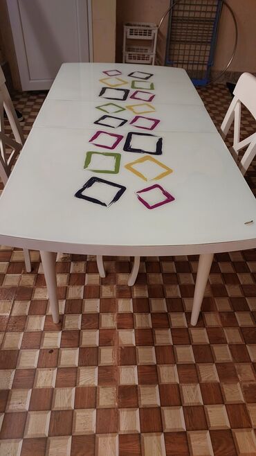 Masalar: Qonaq masası, Yeni, Açılan, Oval masa