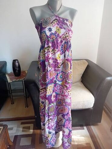 haljina pamuk bez elastina prodavnici prvi maj pro: M (EU 38), bоја - Šareno, Drugi stil, Top (bez rukava)