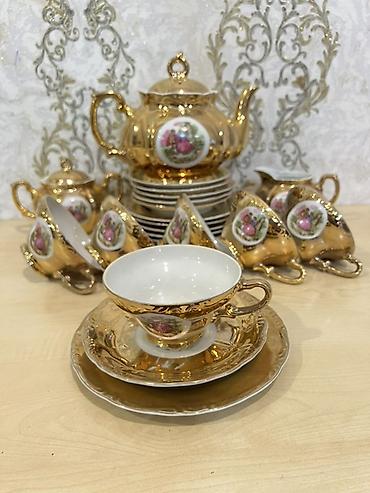 çay servisi: Çay dəsti, rəng - Qızılı, Farfor, Madonna, 6 nəfərlik, Yaponiya — 2