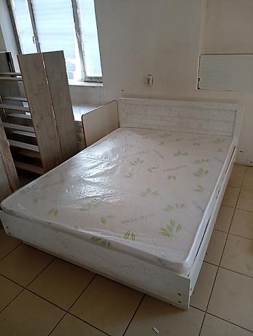 Двуспальная кровать, Новый, С матрасом, длина - 200 см