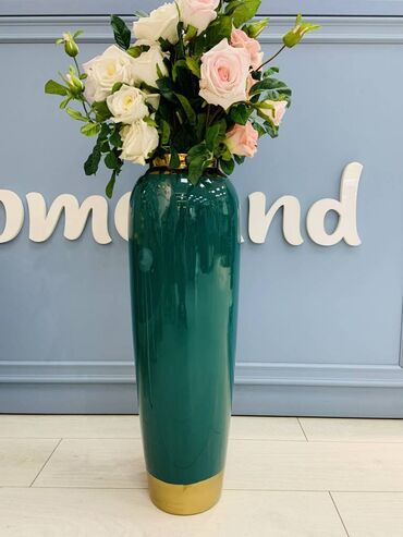 вазы для цветов: Напольная Ваза Изумруд - 70см HOMELAND KG МАГАЗИН ДЕКОРА ИНТЕРЬЕРА