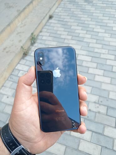 x iphone ikinci el: IPhone X, 64 GB, Space Gray, Zəmanət, Barmaq izi, Simsiz şarj