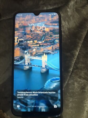 işləmiş telfon: Xiaomi Redmi Note 8, 64 ГБ, цвет - Синий, 
 Сенсорный, Отпечаток пальца, Две SIM карты