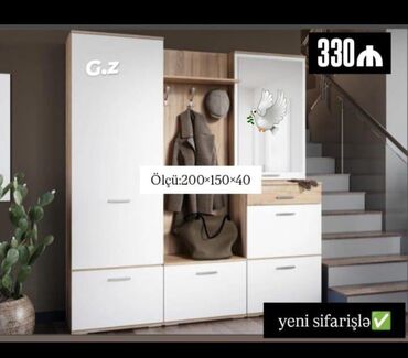 шкаф для обуви: Yeni, Düz dolab, Dəhliz dolabı