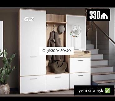 Dəhliz dolabları: Dəhliz üçün kombinə edilmiş giriş dolabı və askılıq sistemi. Ölçü — 1