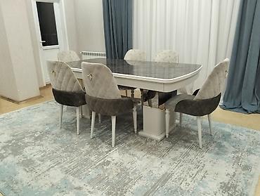 qədimi oturacaqlar: QİYMƏT RAZILAŞMA YOLU İLƏ Qonaq otağı/dining dəsti - 6 nəfərlik yemək — 6