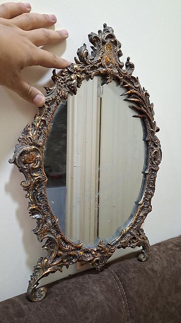 guzgu komod: Güzgü Masaüstü, Oval, Dekorativ, Çərçivə ilə — 5