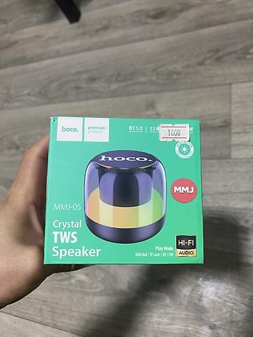 long stereo: Портативная Bluetooth-колонка Hoco с подсветкой - Компактный — 5