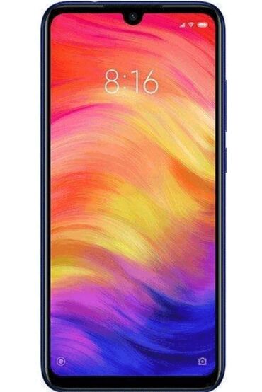 телефон сотовый: Redmi, Redmi Note 7, Б/у, 32 ГБ, цвет - Синий, 2 SIM