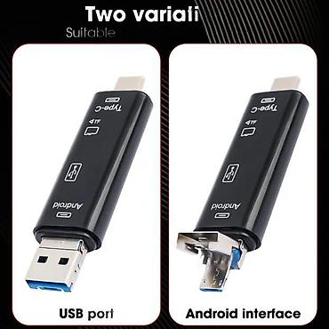 Druga oprema za računare i laptopove: Multifunkcionalni čitač memorijskih kartica USB 2.0 5u1 NOVO — 11