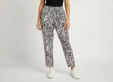 spodnie w paski zara: Women`s trousers, size S
