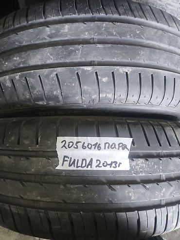 Шины: Шины 205 / 60 / R 16, Лето, Б/у, Пара, Легковые, Fulda — 1