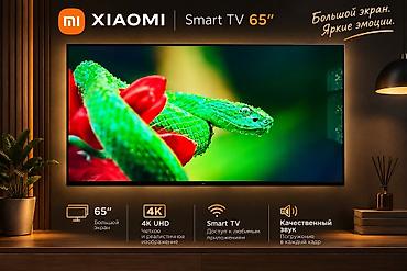 black sharp: 📺 XIAOMI 65"(146×84см) Smart TV — новый ✅Если хочется большой — 1