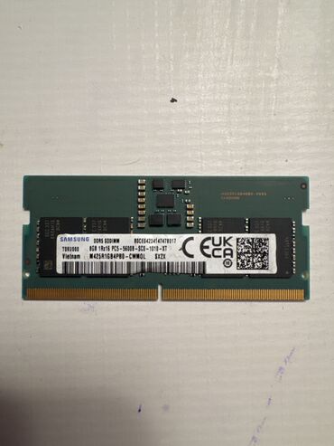 Operativ yaddaş (RAM): Operativ yaddaş (RAM) Samsung, 8 GB, > 4000 Mhz, DDR5, Noutbuk üçün, İşlənmiş