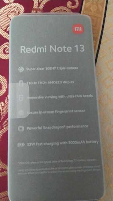 note 13 plus tablet qiymeti: Xiaomi Redmi Note 13, 256 GB, rəng - Mavi