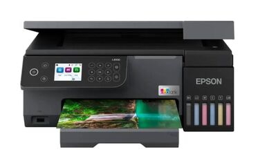компьютеры для офиса: EPSON EcoTank L8100 (C11CK94402) — цветное струйное настольное МФУ