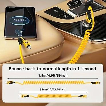 iphone xs max cena polovan: Univerzalni brzi punjac 4 u 1 65w novo. Brzi kabal sa oprugom, 65w — 5