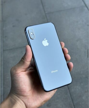 Apple iPhone: IPhone Xs, Б/у, 64 ГБ, Black Titanium, Зарядное устройство, Чехол, 93 %