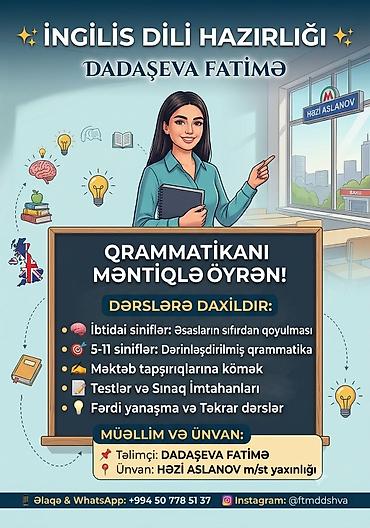 müəllim: Müəllim, İngilis dili, 1-2 illik təcrübə — 1