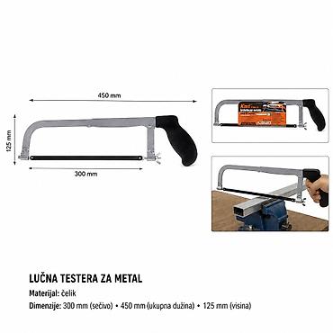 KMT Style lučna testera za metal – model SKU 9364298 (EAN ). Opis: -
