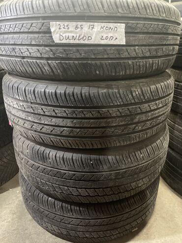 Шины: Шины 225 / 65 / R 17, Лето, Б/у, Комплект, Япония, Dunlop