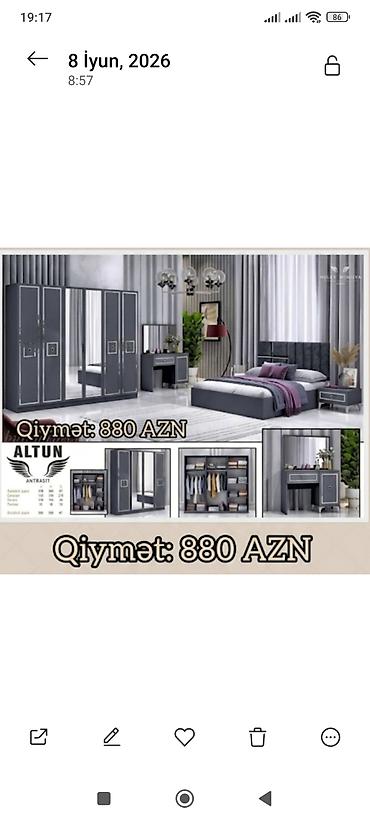 embawood dolab: İkinəfərlik çarpayı, Dolab, Azərbaycan, Yeni — 1