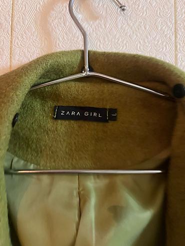 xizək paltarı: Zara Girl xanımlar üçün palto - Rəng: zeytun-yaşıl - Model: ikiqat — 2