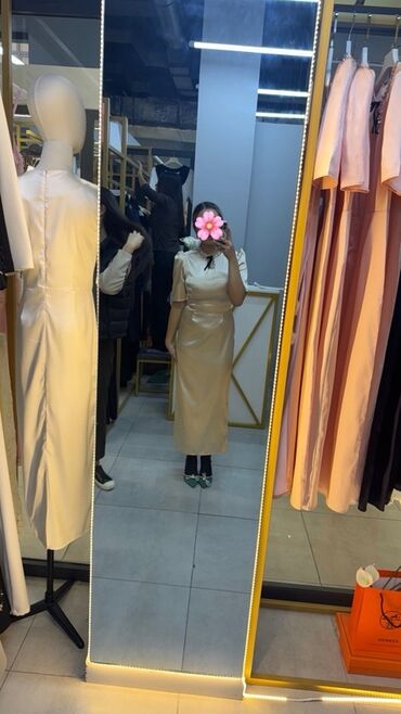 платье на лето: Вечернее платье, Классическое, Атлас, M, L, XL