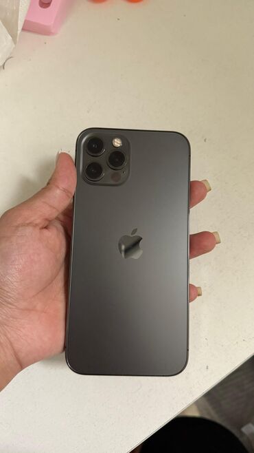 привозные телефоны: IPhone 12 Pro, Б/у, 128 ГБ, Черный, Кабель, 79 %