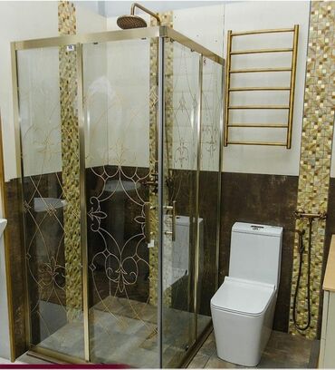 Duş kabinaları, arakəsmələr: Yeni Üstü açıq kabina, Künc üçün — 15